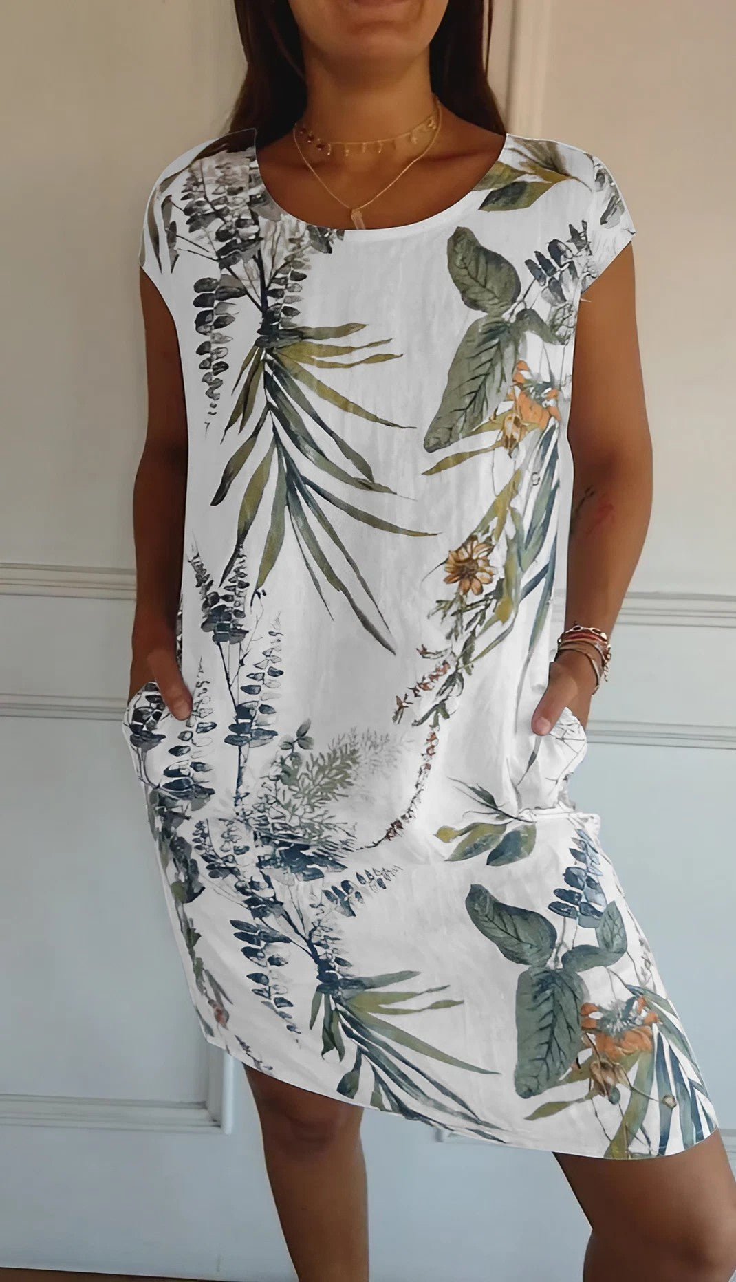 ANNELYN™ | Bequemes kleid mit rundhalsausschnitt - Martha Boutique